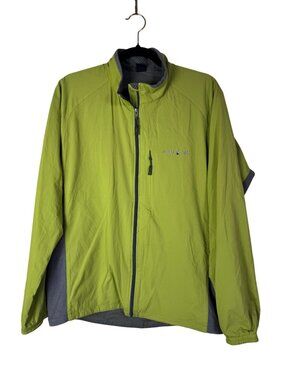 Montbell Mens Lightweight Green Full Zip Jacket Size Medium Outdoor Hiking